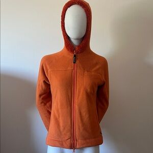 Athleta Polartec Orange Fleece Jacket